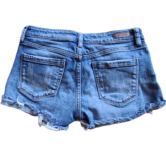 BLANKNYC Blue Denim Cutoff Distressed Destroyed Shorts Women's Size 26* - Picture 2 of 7